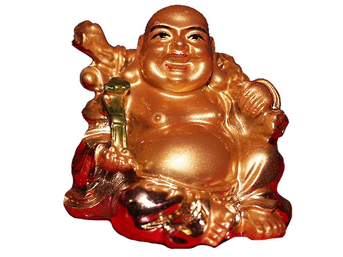 Chinese Good Luck Golden Buddha