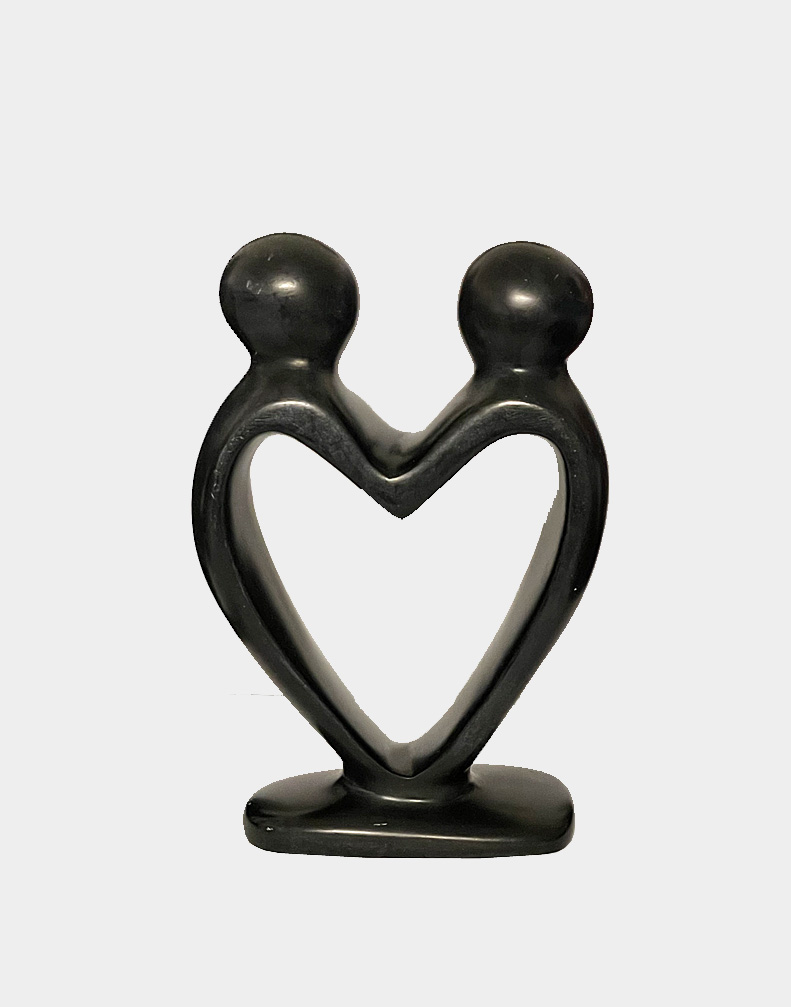 Lover’s Heart Soapstone Sculpture from Kenya
