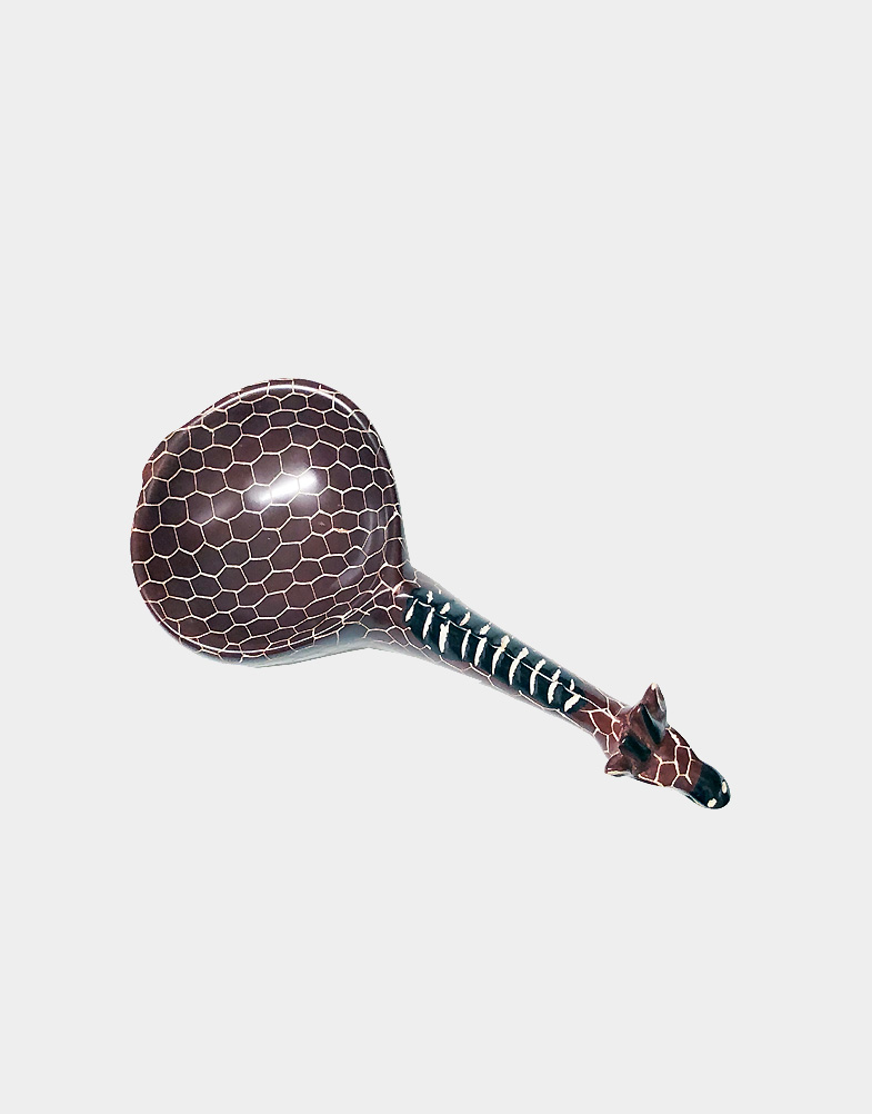 Kenyan Soapstone Long Neck Giraffe Dish