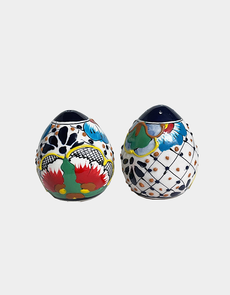 Ceramic Salt and Pepper Shakers Set from Mexico