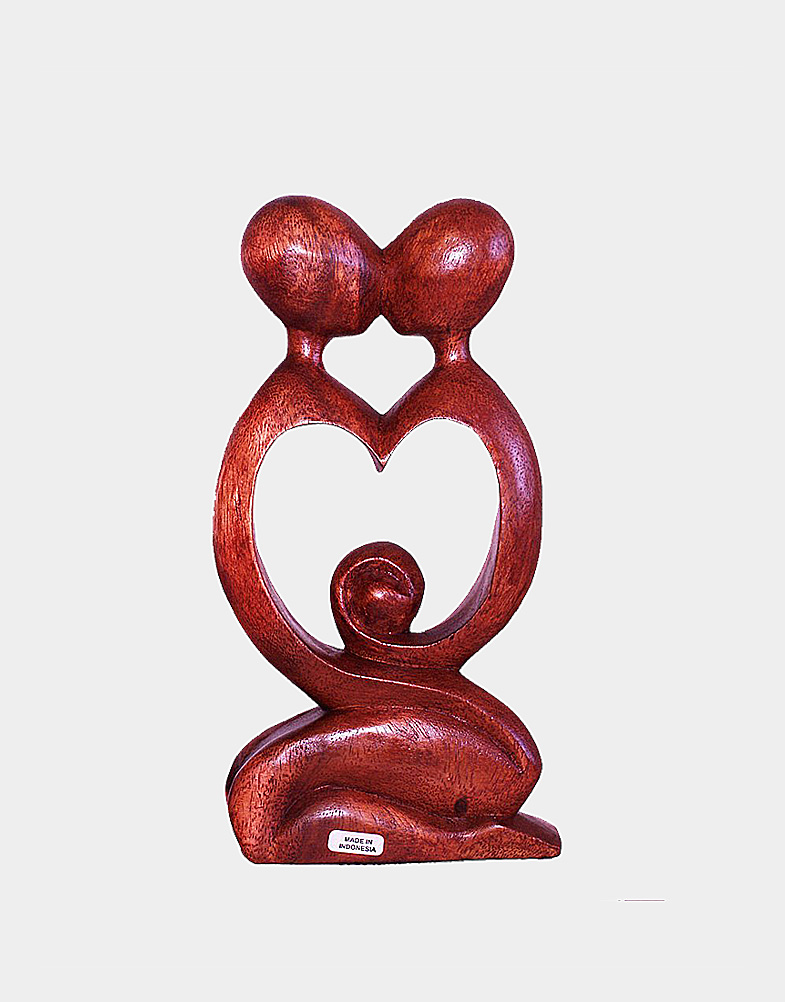 Romantic Couple - Bali Wood Carving