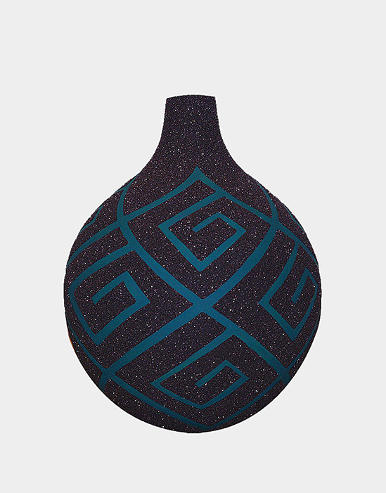 Black Sand Vase from Nicaragua