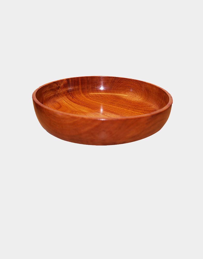 Wooden flat Serving Bowl