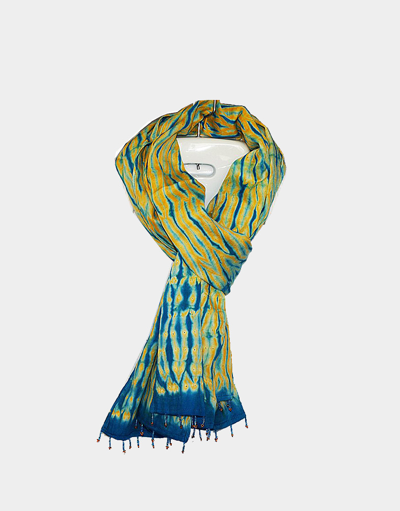 Hand Tie-Dyed Cotton Scarf, Fair Trade