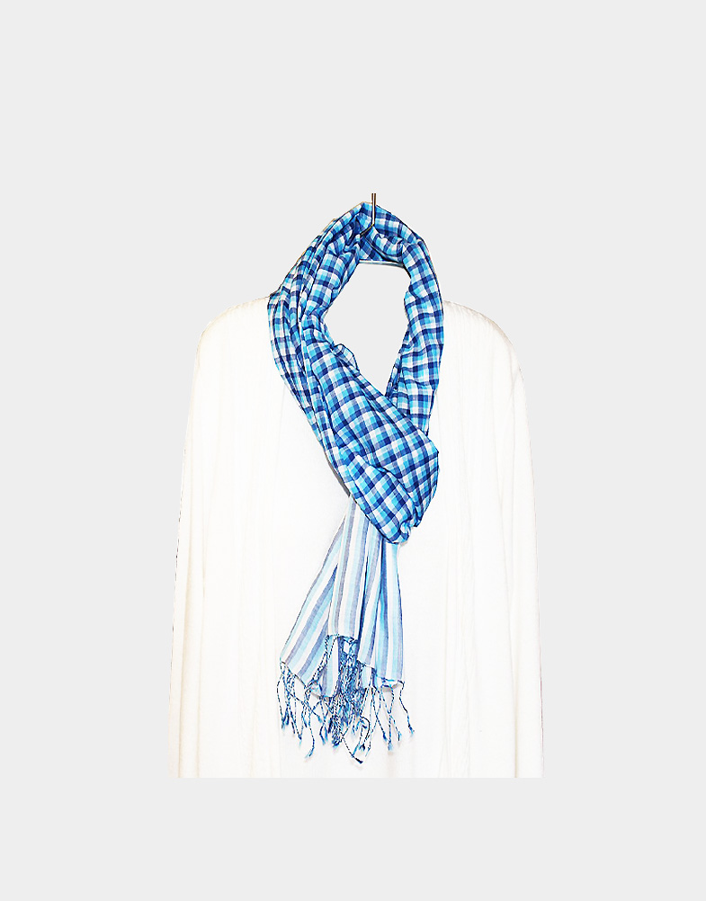 Hand Woven Soft Cotton Scarves for Summer