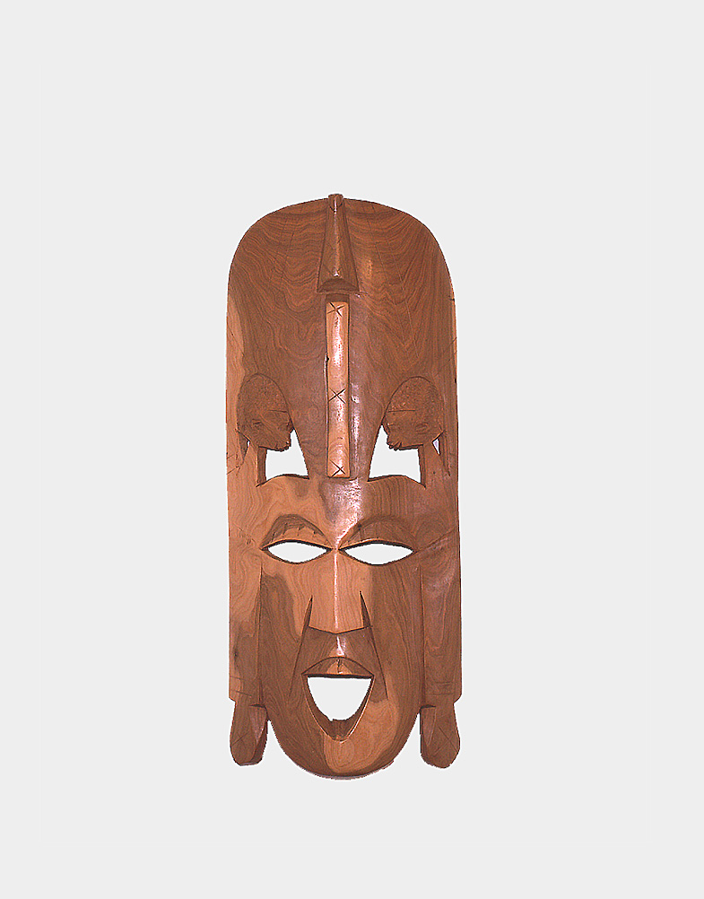 Natural Wood Maasai Mask