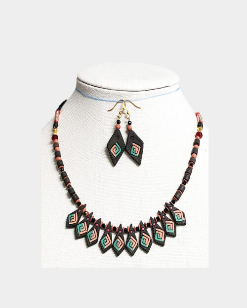 Unique Terracotta Jewelry Set