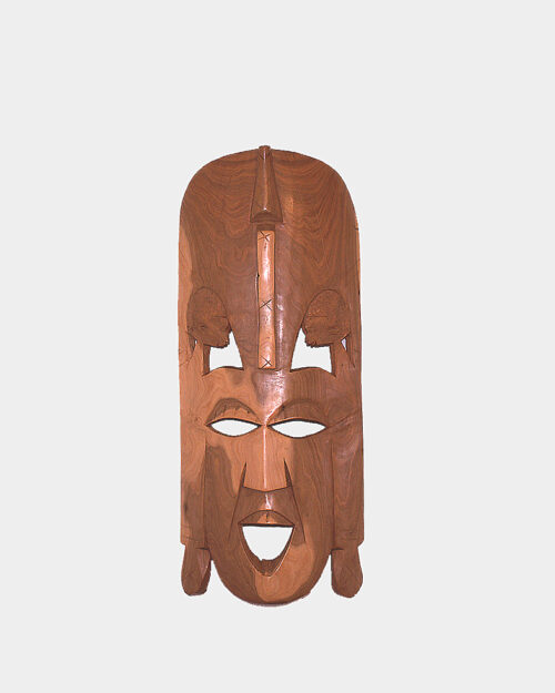 African Maasai Mask - Natural Wood