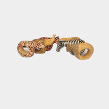 animal napkin rings set of six-b
