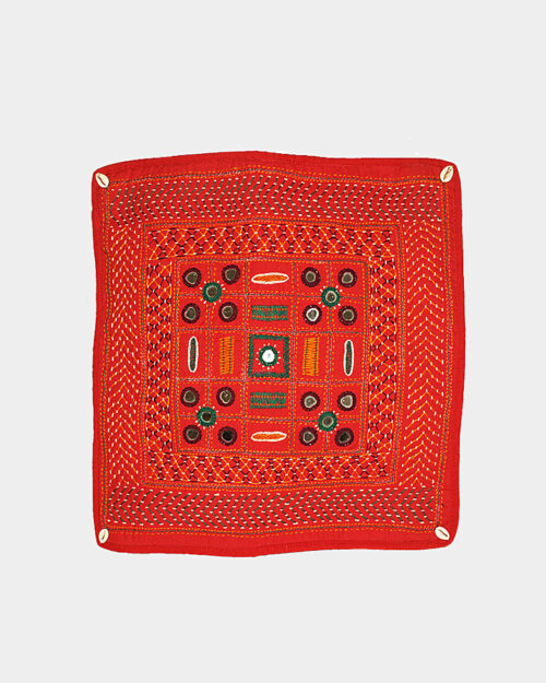 Cushion Cover with Mirror Work: Limited Stock