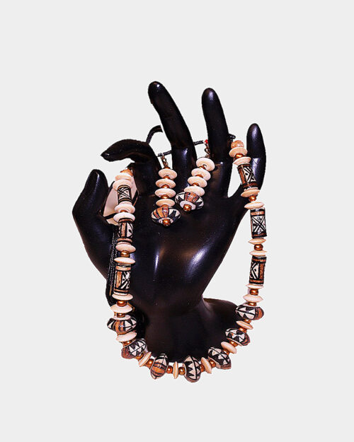 Wood and Ceramic Beaded Set