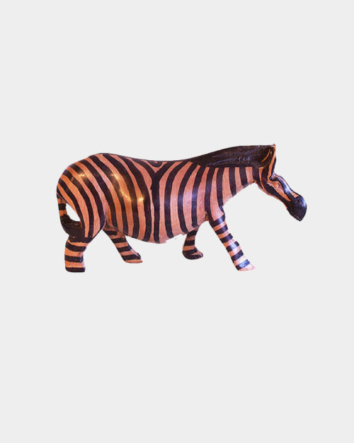 Hand Crafted Wooden Zebra