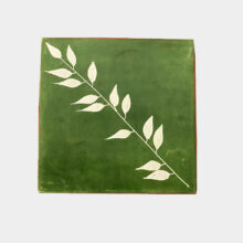 Green square soapstone box-c