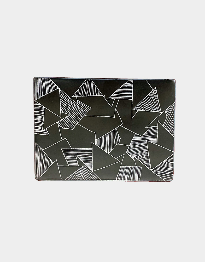 black rectangular stone box-a