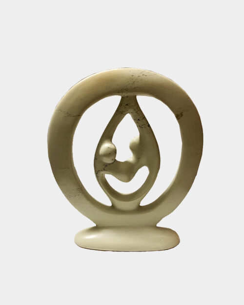 Lover's Embrace Stone Sculpture- Stone Art from Kenya