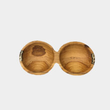olive wood twin bowl-a