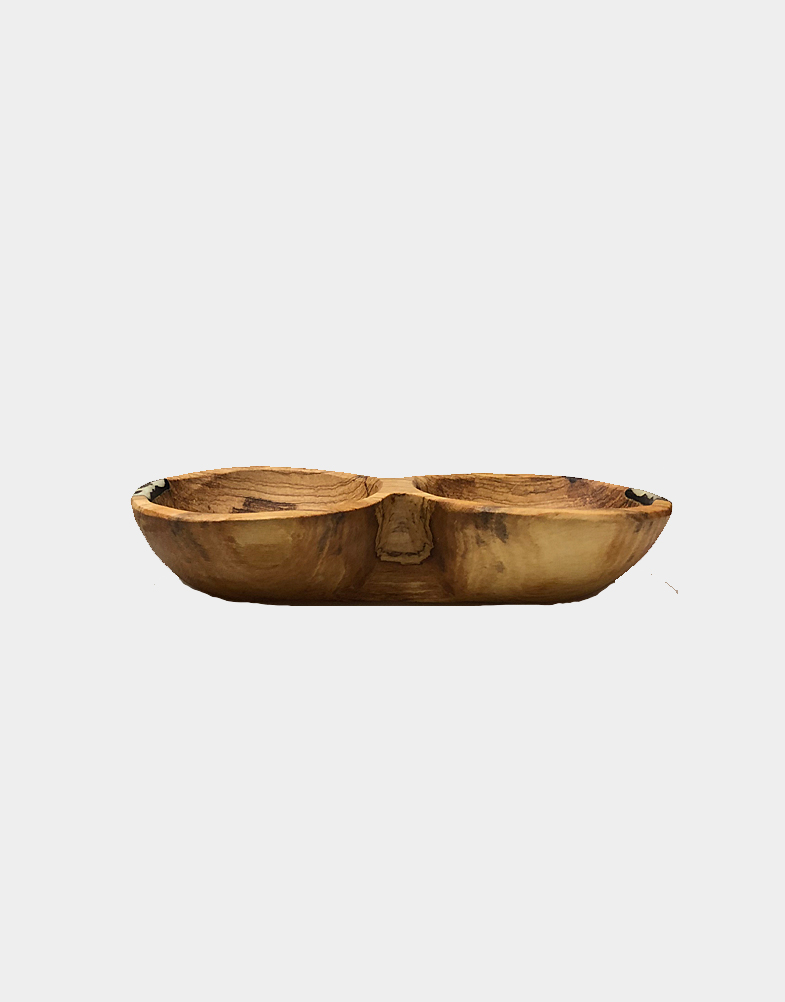 olive wood twin bowl-b
