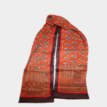 ornage kalka silk scarf