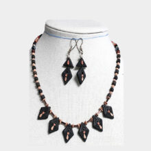 Black Terracotta Jewelry set-1a