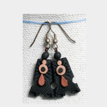 Black three pendant jewelry set-b