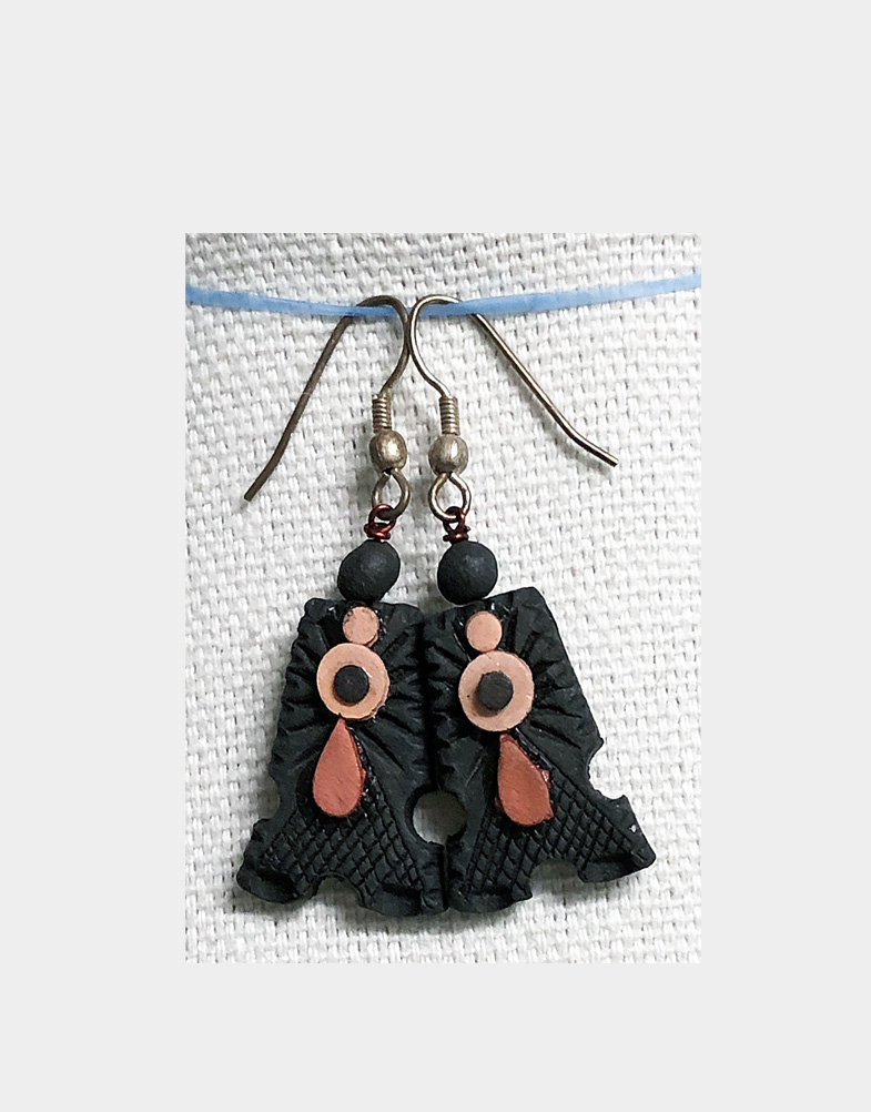 Black three pendant jewelry set-b