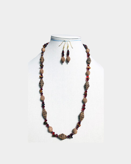 Ethnic Terracotta Beaded Jewelry Set