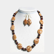 ceramic beaded jewelry set-a1