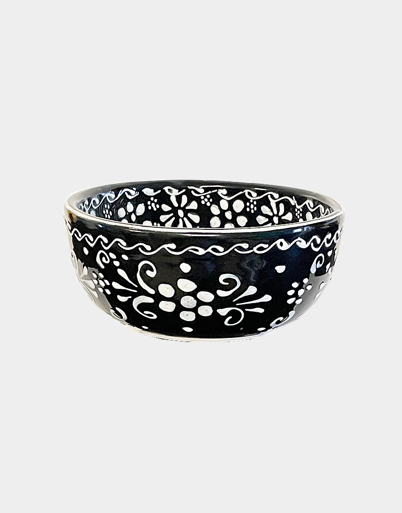 These functional ceramic bowls are handcrafted in Mexico, a Fair Trade product. These bowls are lead-free, dishwasher and microwave safe. Don't use in oven.