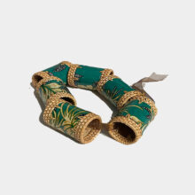 Green cane napkin rings