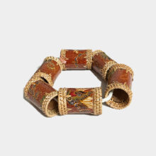 Ate Grass Batik Napkin Rings Ate Grass Batik Napkin Rings