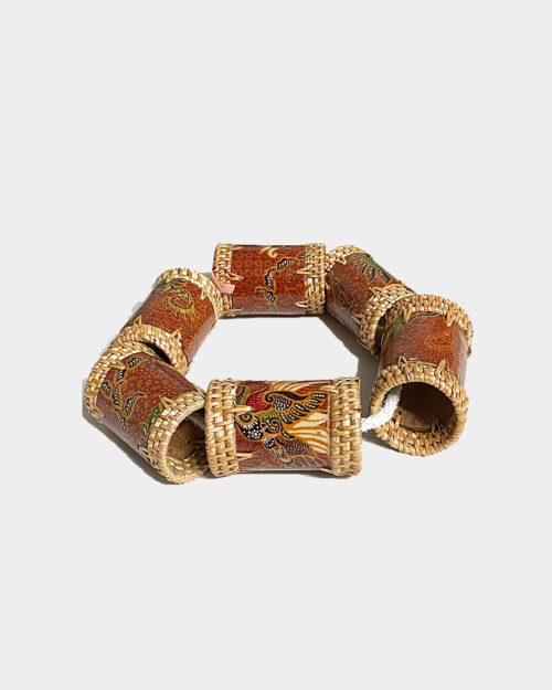 Ate Grass Batik Napkin Rings