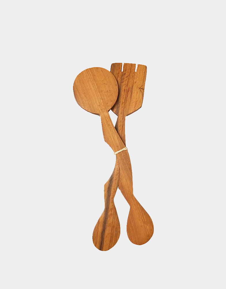 This wild olive wood salad server set carved by Kenyan wood carvers will add natural beauty to your tabletop throughout the years. Shop with free shipping.