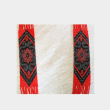red-black beaded jewelry set-a