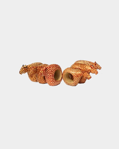 Wooden Napkin Rings Set of Six - African Cheetah