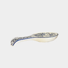 mexican blue pottery spoon rest-a