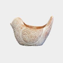 terracotta bird planter-small