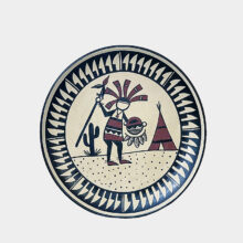 hopi style wall plate-a