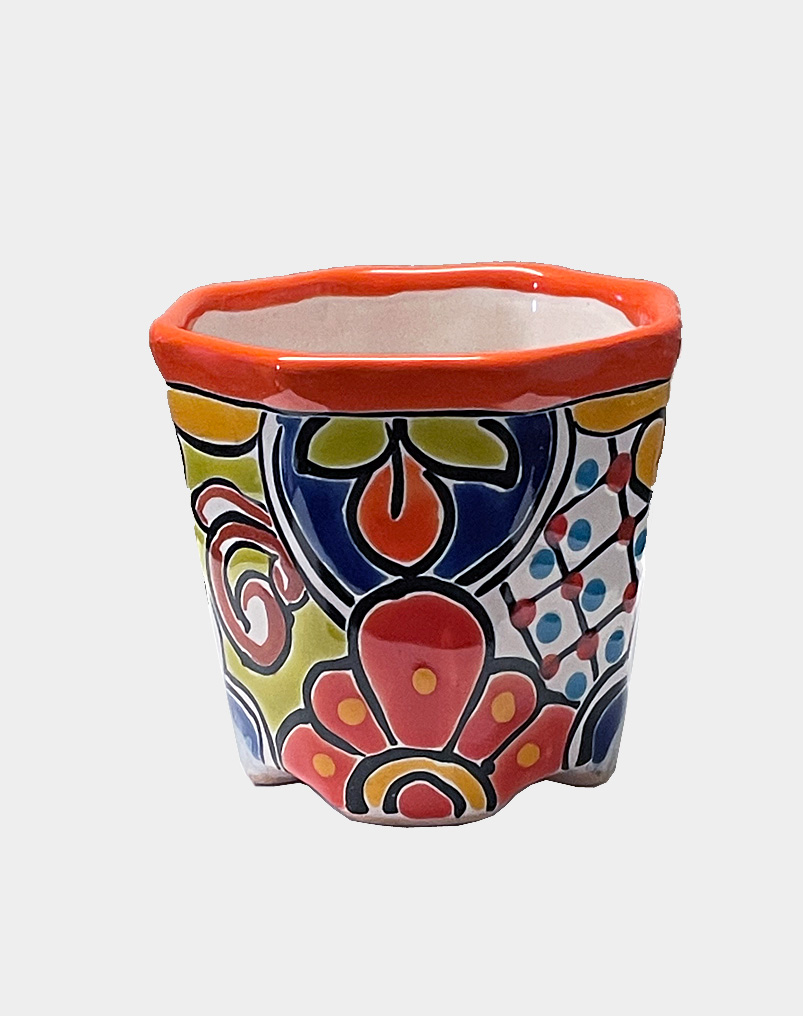 These pots are featuring intricate floral patterns and multi-colored designs, usable indoors or out, all pots include a convenient drain hole. Buy it now!!
