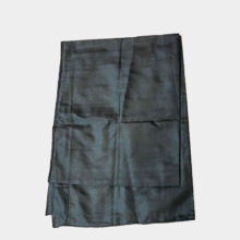 Black pure silk scarf-b