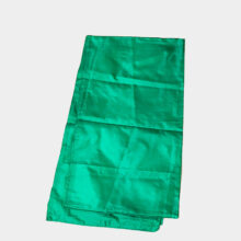 green pure silk scarf-b