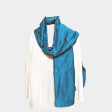 solid blue scarf-b