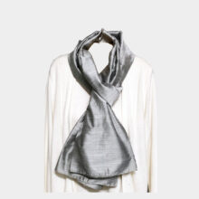 solid grey scarf-a