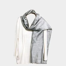 solid grey scarf-b