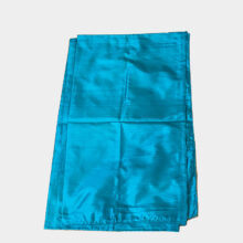 turquoise blue pure silk scarf-b