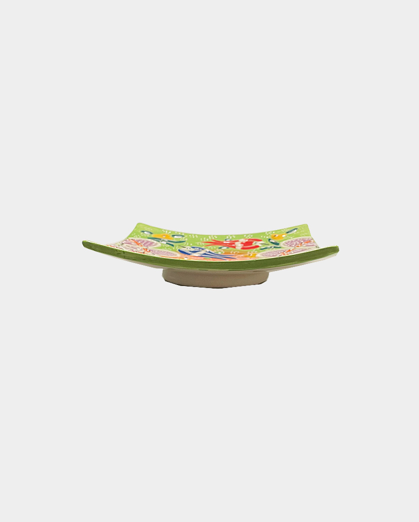 square relief snack plate 3-b