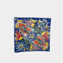 square relief snack plate 5-a