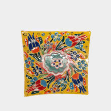 square relief snack plate 6-a