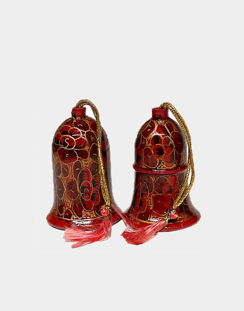 These Christmas ornaments are made of papier mache, completely hand crafted, hand painted, easy to hang on Christmas tree, light weight, made in India. Buy it now.
