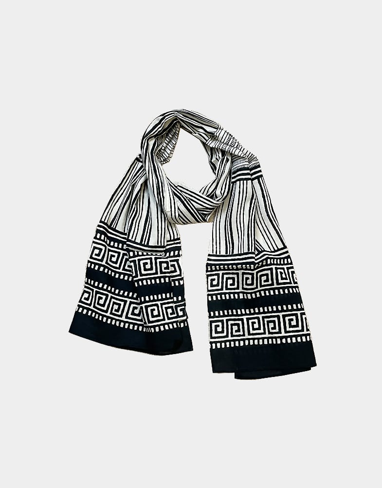 Light-weight cotton winter scarf. Ethically made and hand block printed in India. 100% cotton scarf from India. Buy it now from Craftmontaz store!!