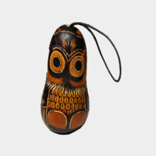 Peruvian ornament owl small-orange